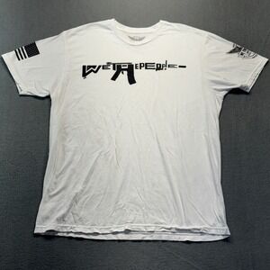We The People Holsters Mens XL White Graphic‎ T-Shirt Defend the 2nd Made in USA